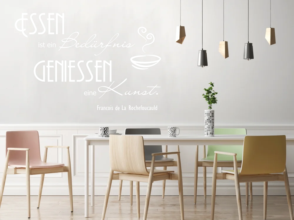 Wandtattoo Essen ist ein Bedürfnis