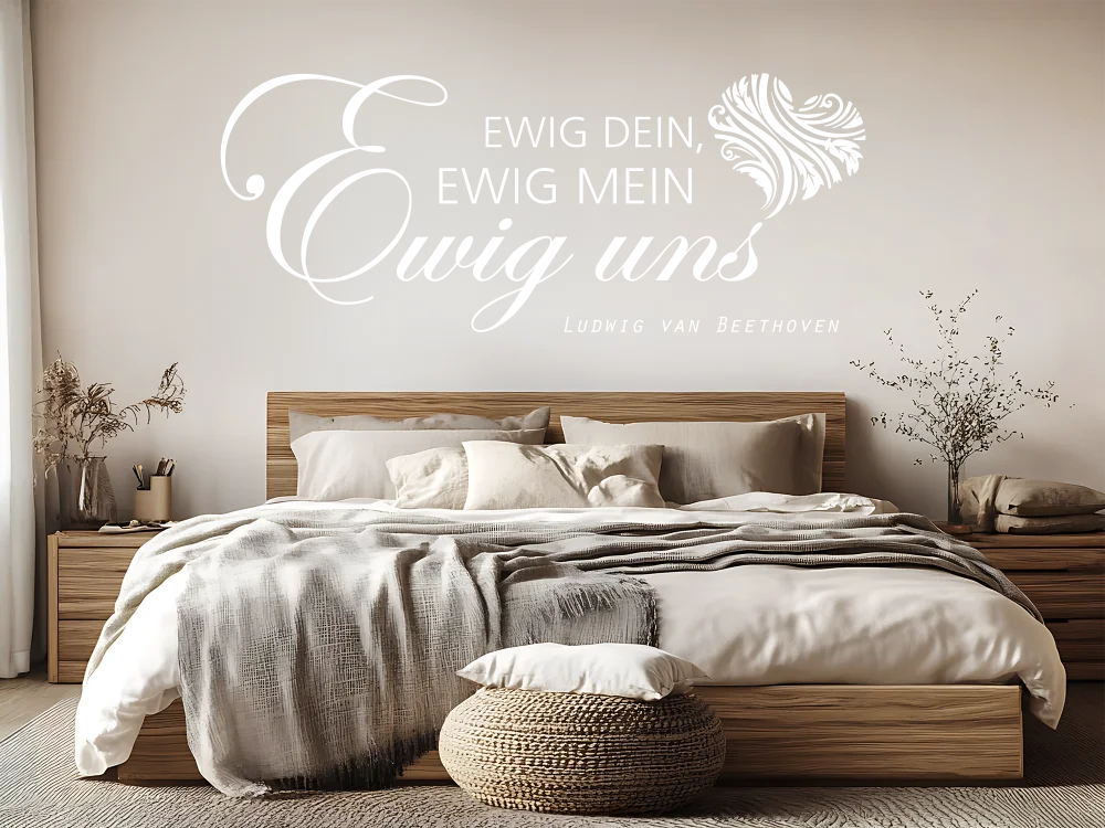Wandtattoo Ewig dein, ewig mein