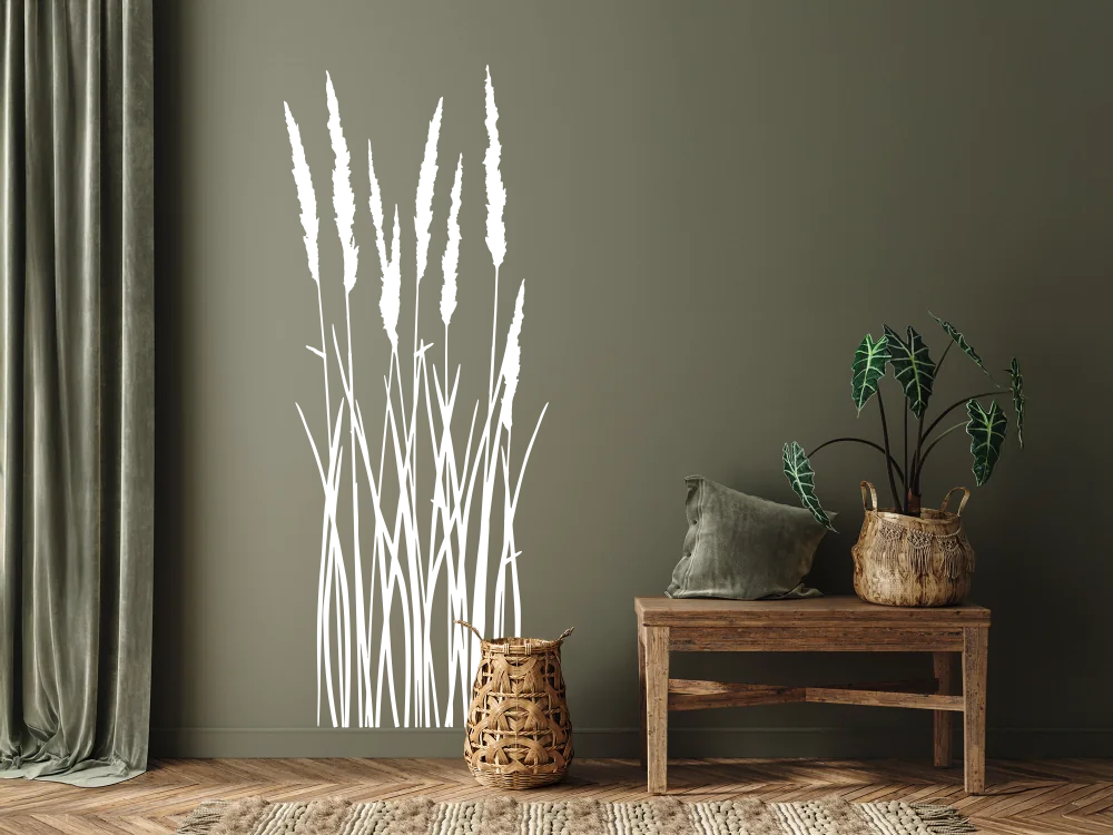 Wandtattoo Sommergras - Ansicht Ausrichtung und Farbauswahl