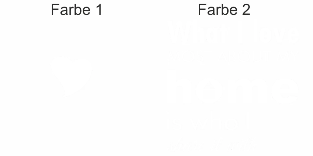 Wandtattoo What I love - Ansicht Farbauswahl Wandtattoo What I love - Ansicht Farbauswahl