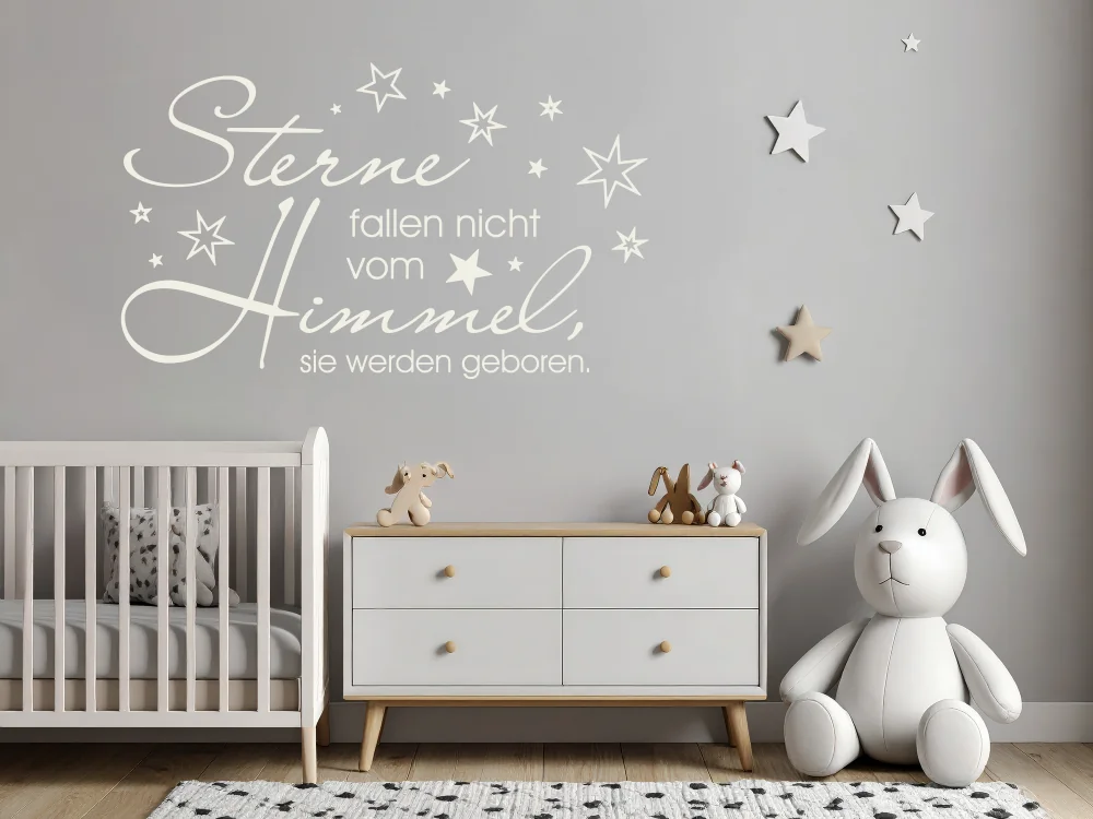 Wandtattoo Sterne fallen nicht vom Himmel