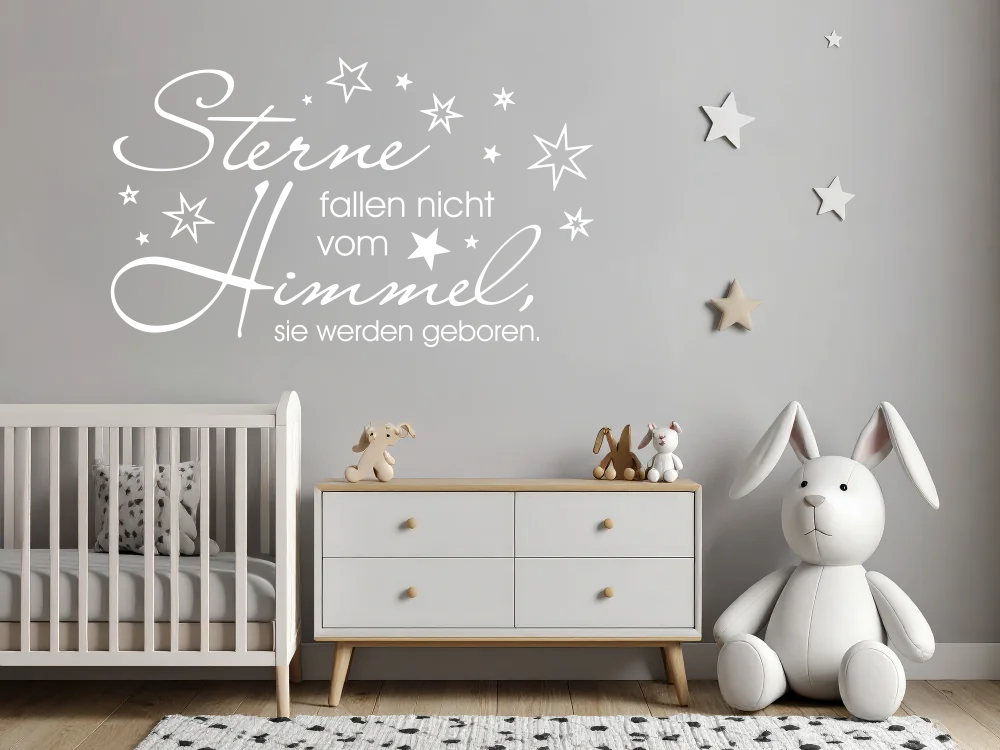 Wandtattoo Sterne fallen nicht vom Himmel