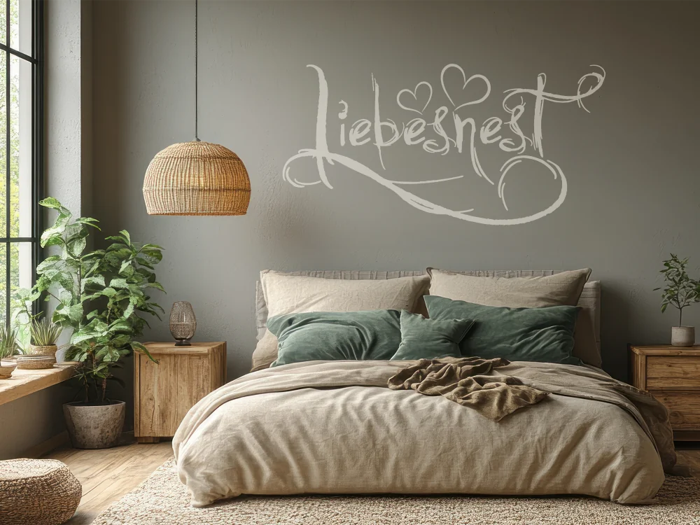 Wandtattoo Liebesnest