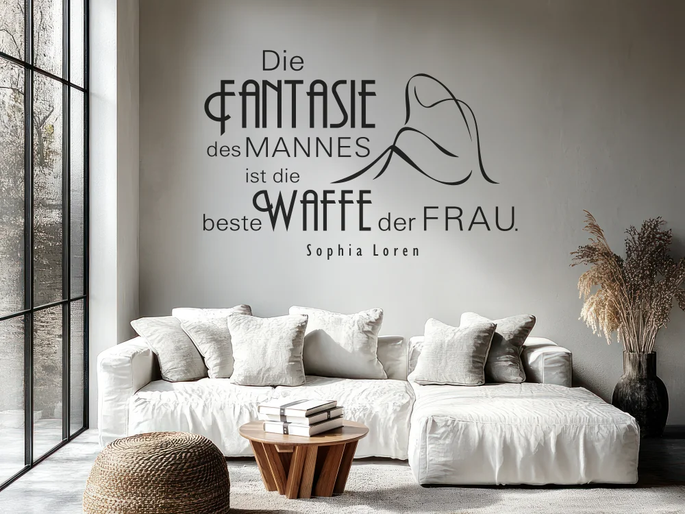 Wandtattoo Die Fantasie des Mannes