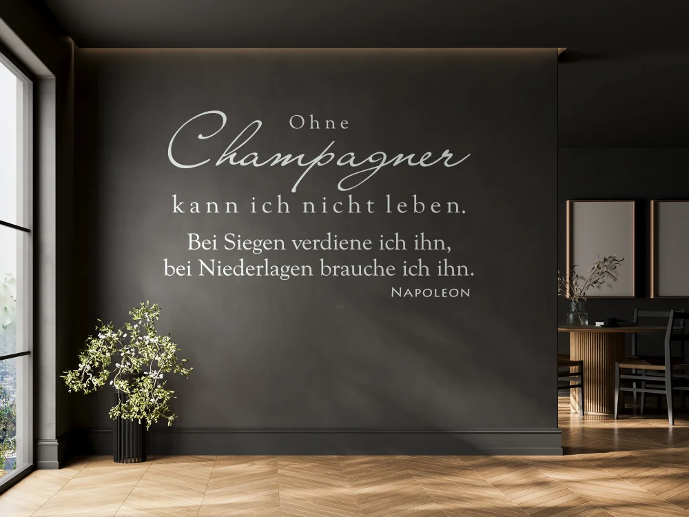 Wandtattoo Ohne Champagner