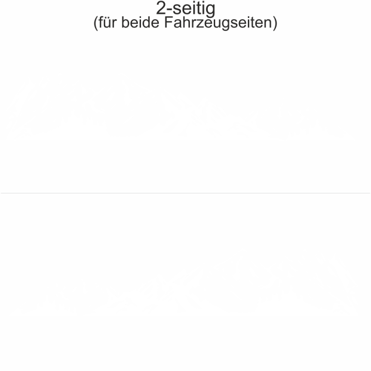 Caravanaufkleber Alpenpanorama