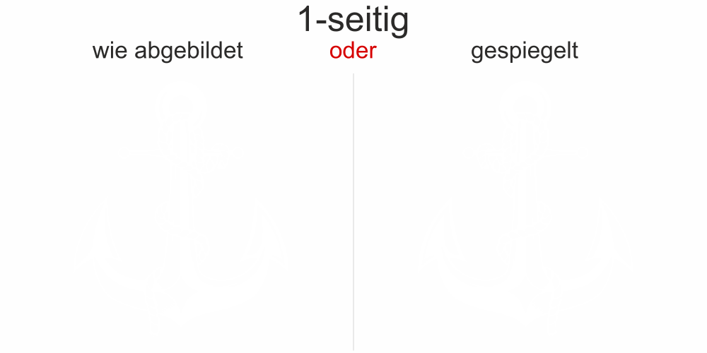 Aufkleber Ankermotiv mit Tau