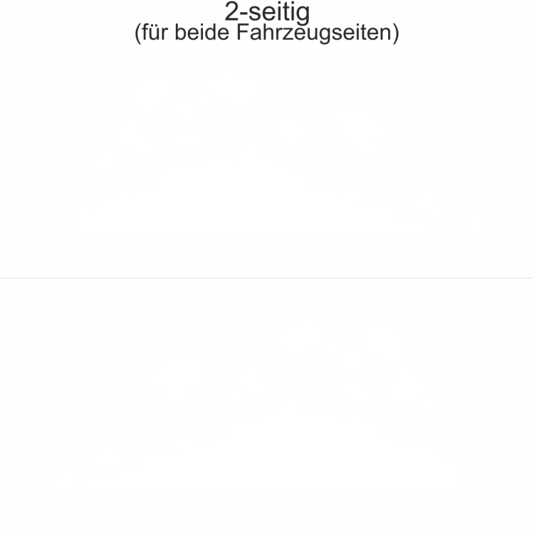 Autoaufkleber Baumgruppe