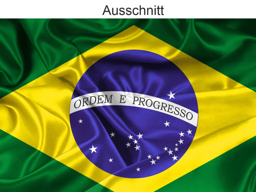 Aufkleber Fahne von Brasilien - Ansicht Ausschnitt