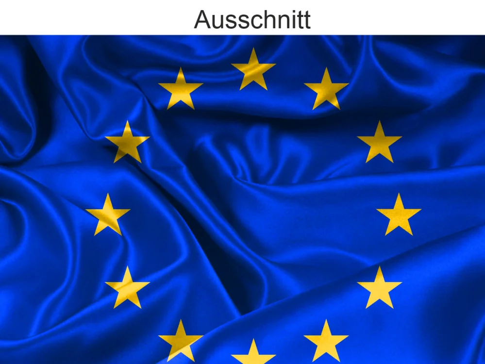 Aufkleber Fahne von Europa - Ansicht Ausschnitt