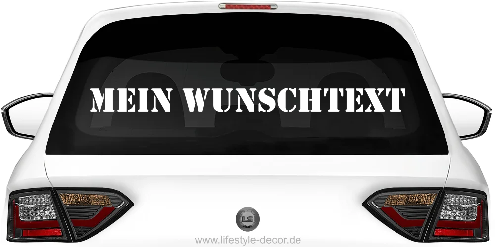 Autoaufkleber Wunschtext | 15