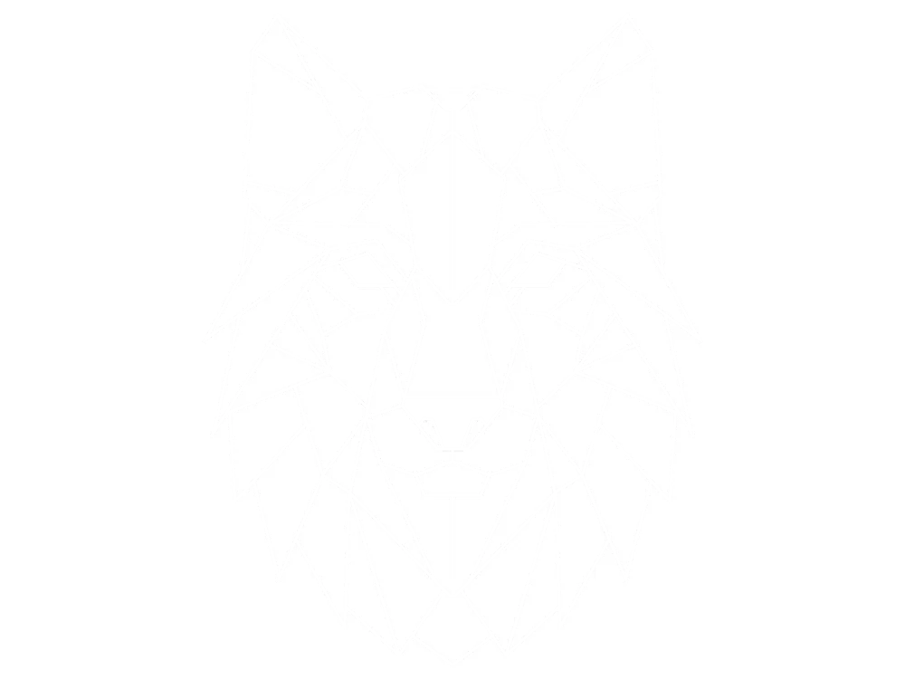 Glastattoo Geometrie Wolf