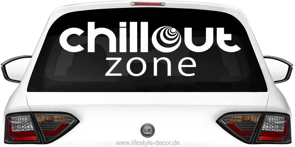 Aufkleber Heckscheibe Chillout Zone