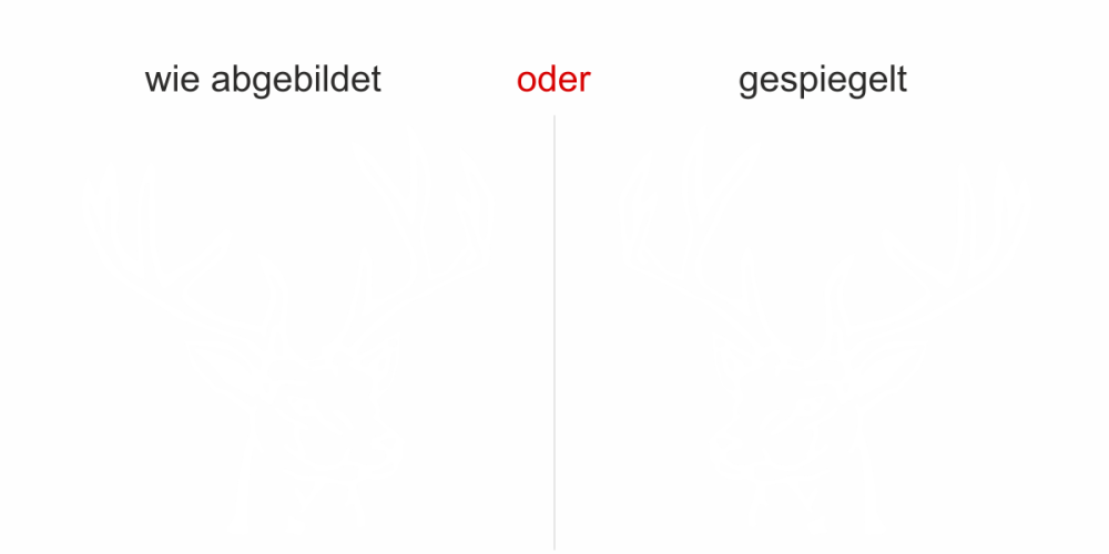 Aufkleber Hirsch