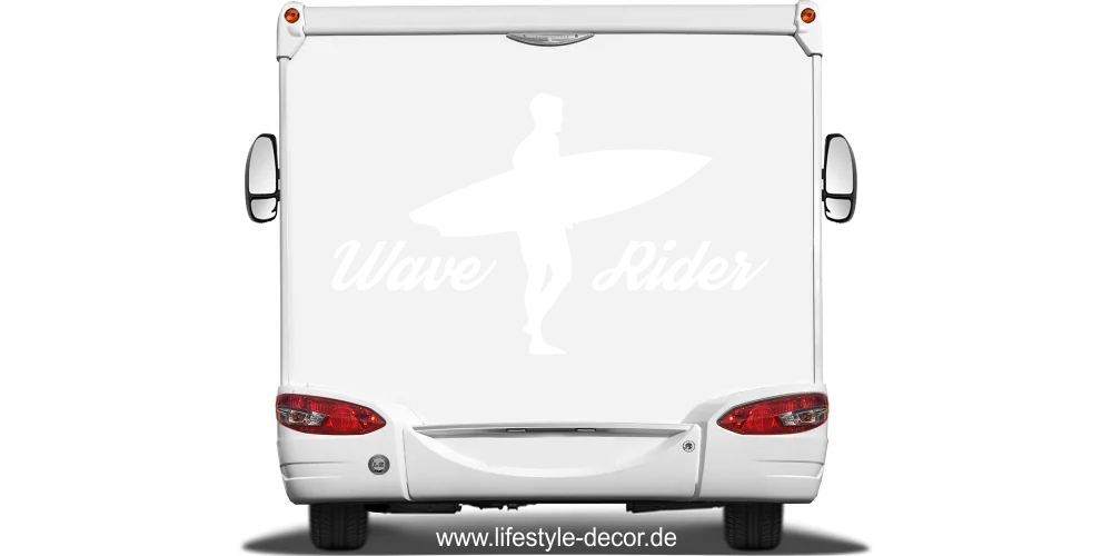 Wohnmobilsticker mit Wave Rider