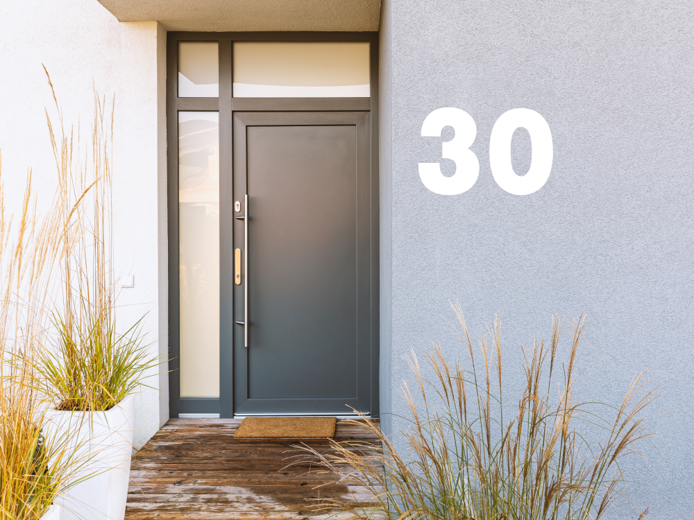 Außenwandfolie Hausnummer