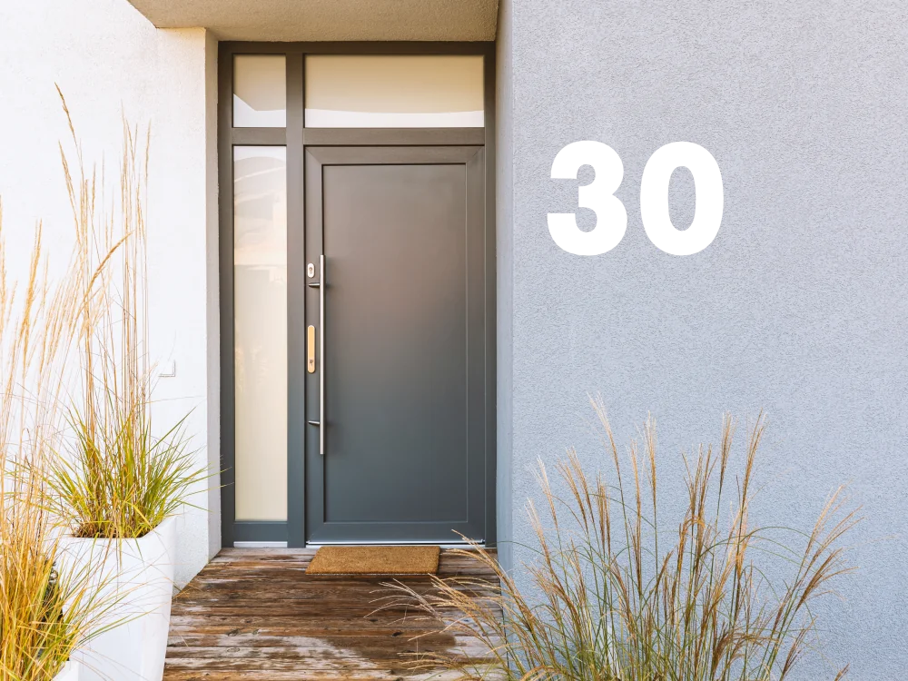 Außenwandfolie Hausnummer