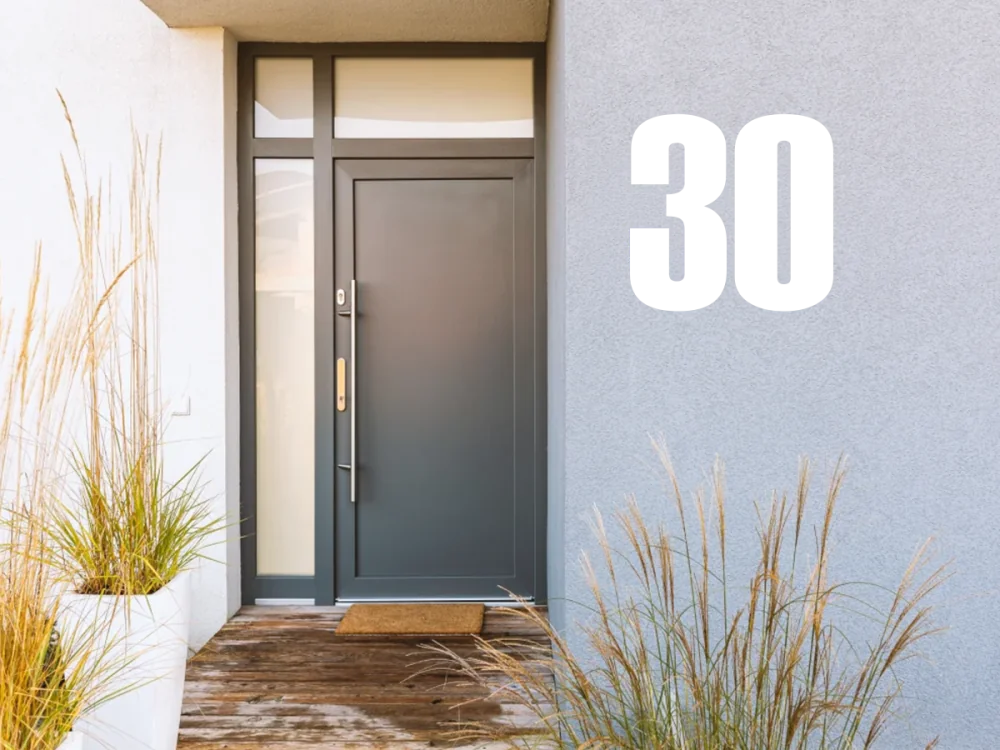 Außenwandfolie Hausnummer