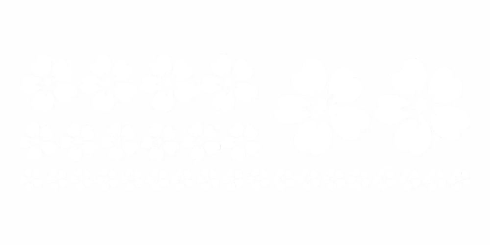 Außenwandtattoo Set mit Blumen zur freien Platzierung - Ansicht Farbauswahl
