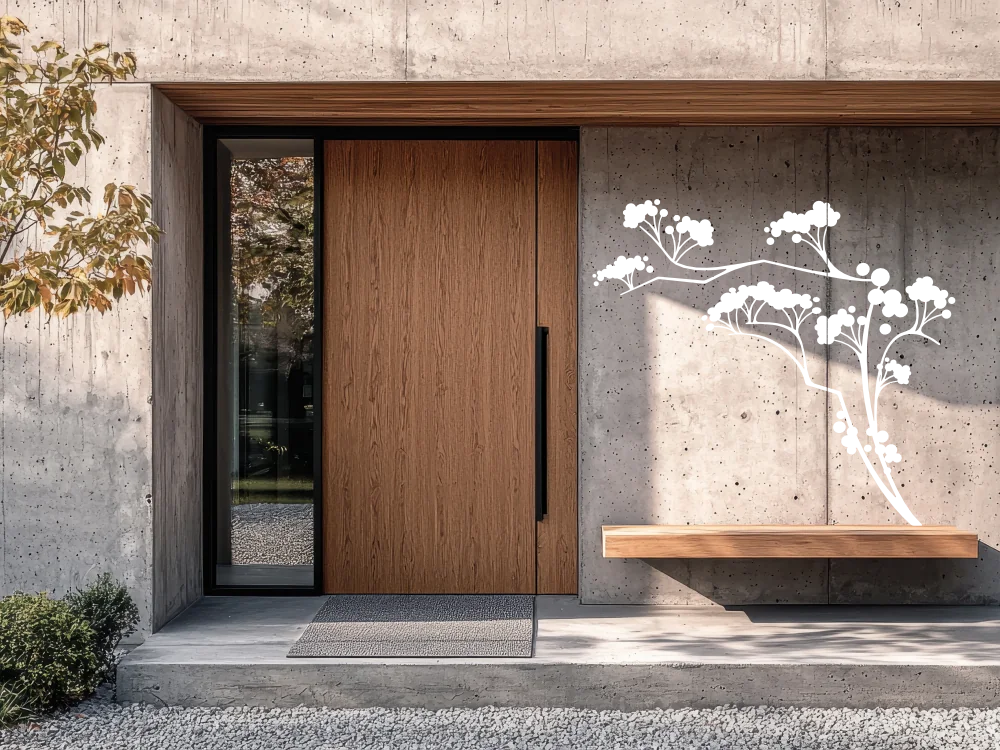 Außenwandtattoo Japanischer Strauch