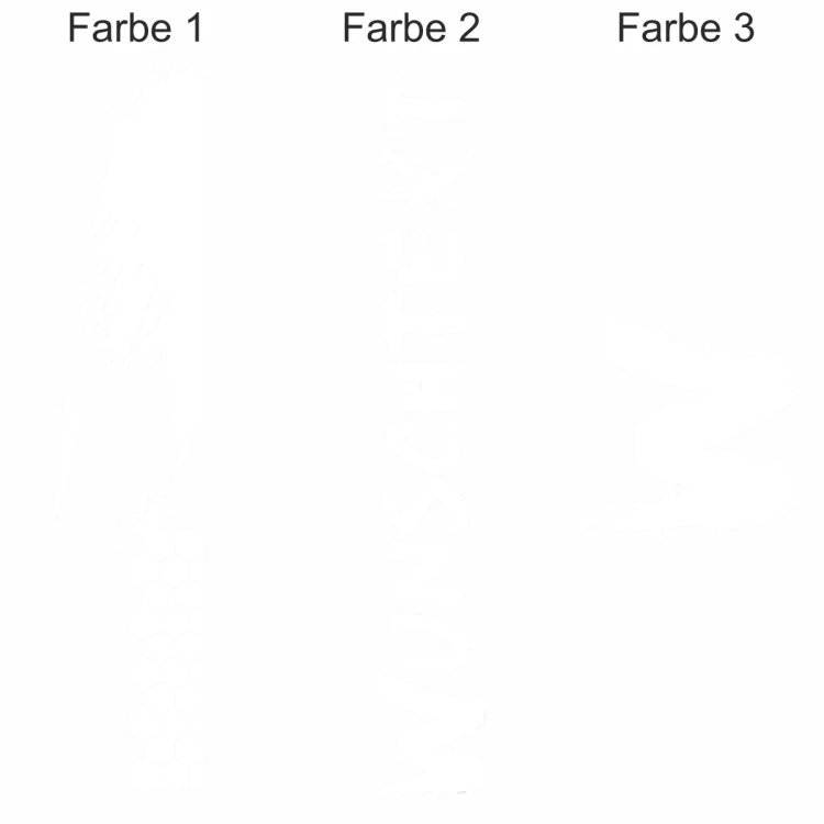 Autoaufkleber Waben und Klecks - Ansicht Farbauswahl