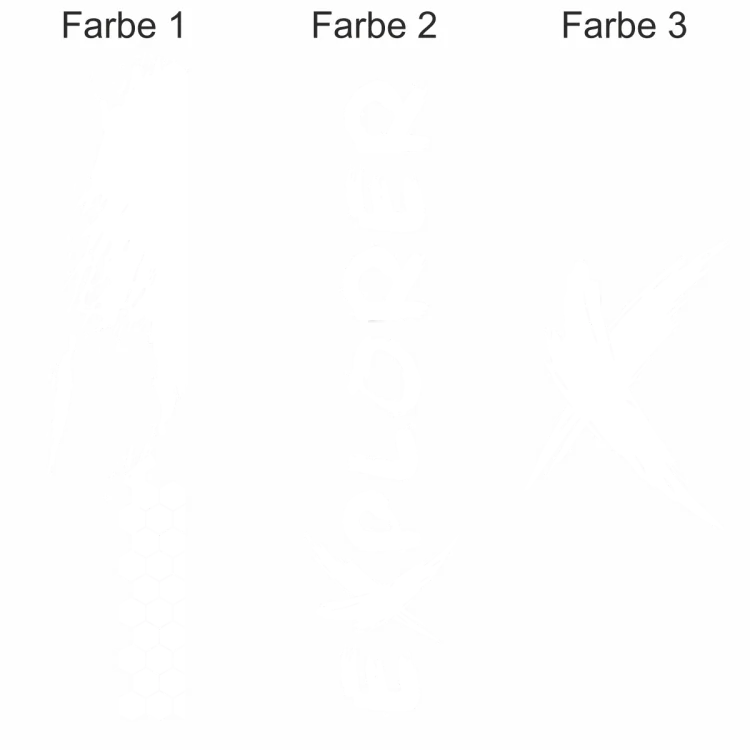 Auto Aufkleber Polygon Dekor - Ansicht Farbauswahl