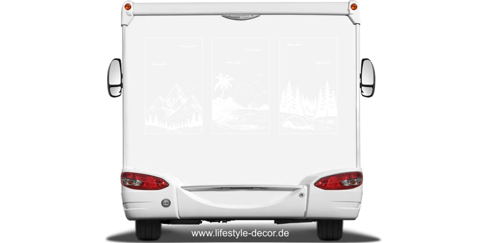 Autoaufkleber Berge und Meer Autoaufkleber Berge und Meer