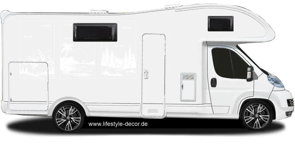 Autoaufkleber Berge und Meer Autoaufkleber Berge und Meer