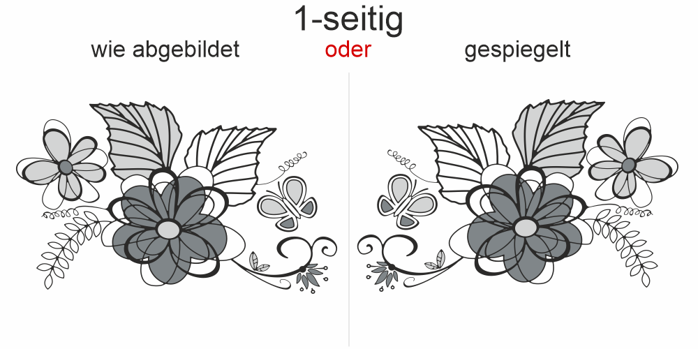 Autoaufkleber Blumenmotiv