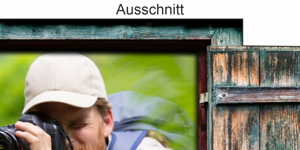Autoaufkleber Eigenes Foto mit Fensterklappladen - Ansicht Ausschnitt Autoaufkleber Eigenes Foto mit Fensterklappladen - Ansicht Ausschnitt