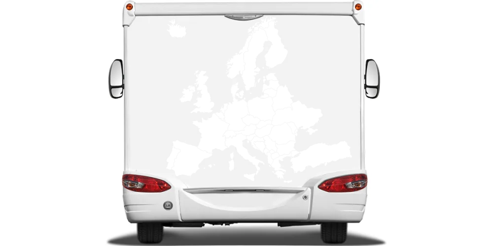 Autoaufkleber Europakarte