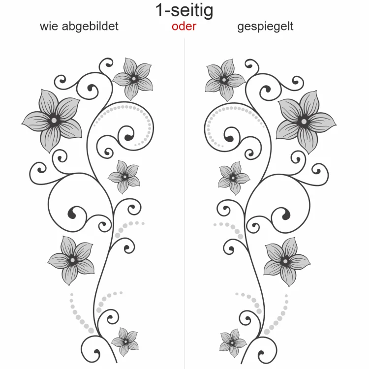 Ein hübscher Autoaufkleber mit Frühlingsornament - Ansicht Ausrichtung Ein hübscher Autoaufkleber mit Frühlingsornament - Ansicht Ausrichtung