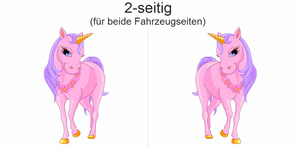 Autoaufkleber Glitzer Einhorn Autoaufkleber Glitzer Einhorn