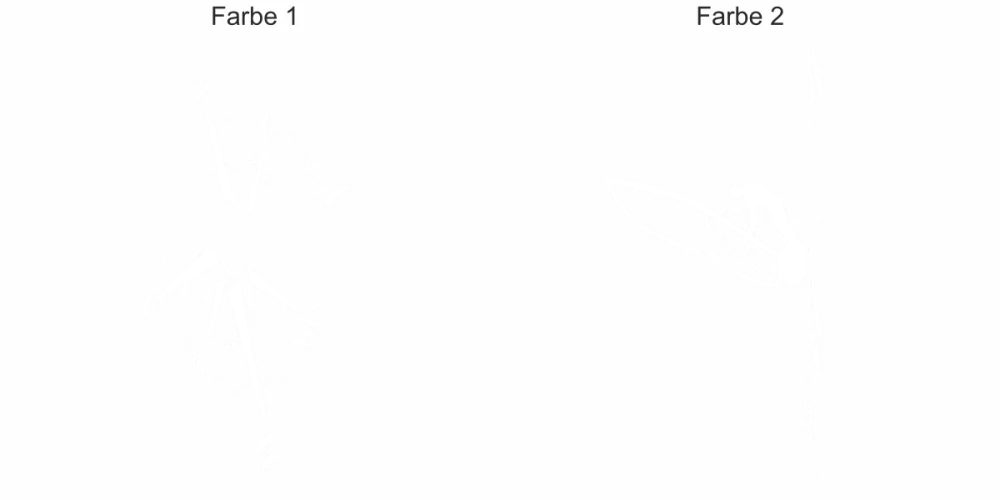 Autoaufkleber Kompass mit Windsurfer - Ansicht Farbauswahl