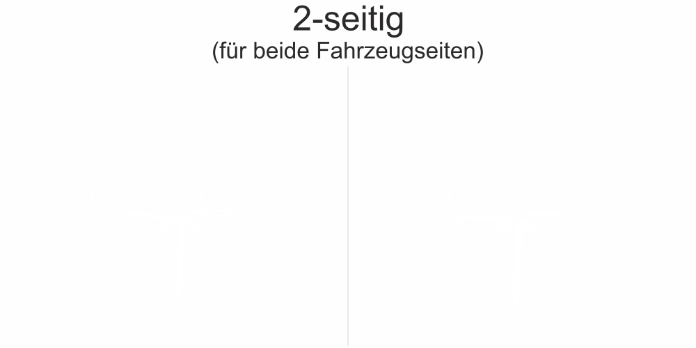 Autoaufkleber Life is an adventure