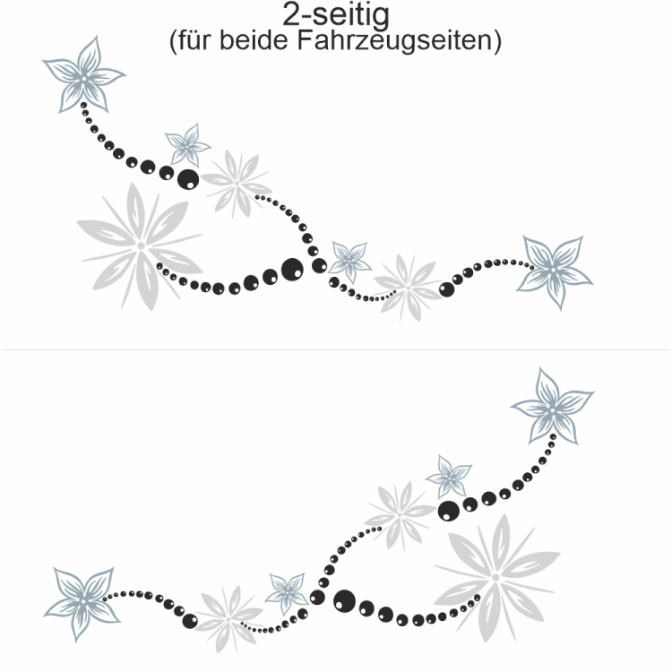 Autoaufkleber Ornament Florale Kunst
