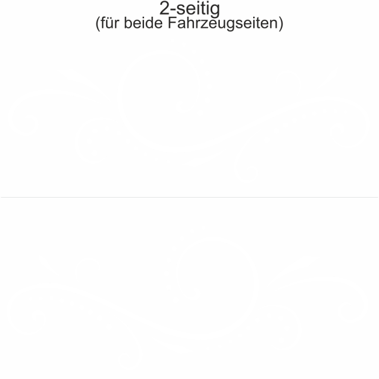 Autoaufkleber Schwungvolles Ornament