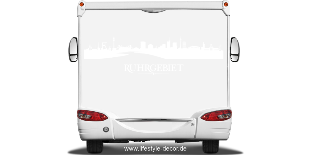 Autoaufkleber Silhouette Ruhrgebiet