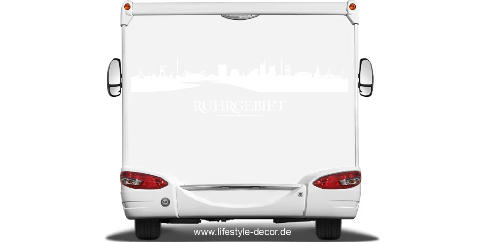 Autoaufkleber Silhouette Ruhrgebiet