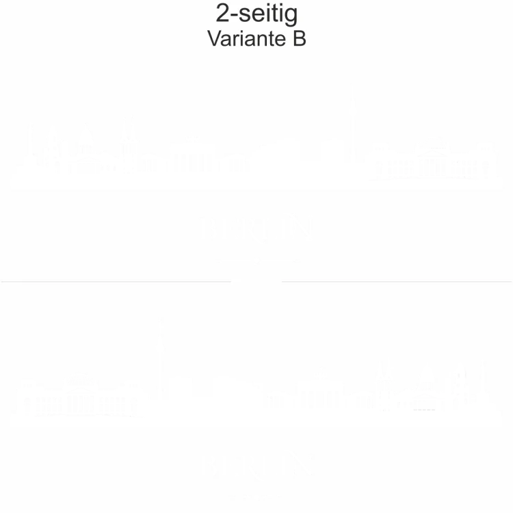 Autoaufkleber Skyline Berlin - Ansicht zweiseitig für beide Fahrzeugseiten und Farbauswahl Autoaufkleber Skyline Berlin - Ansicht zweiseitig für beide Fahrzeugseiten und Farbauswahl