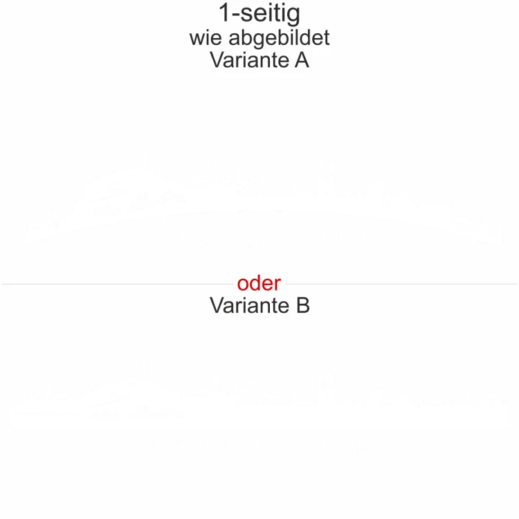 Autoaufkleber Skyline Bundesland Baden-Württemberg