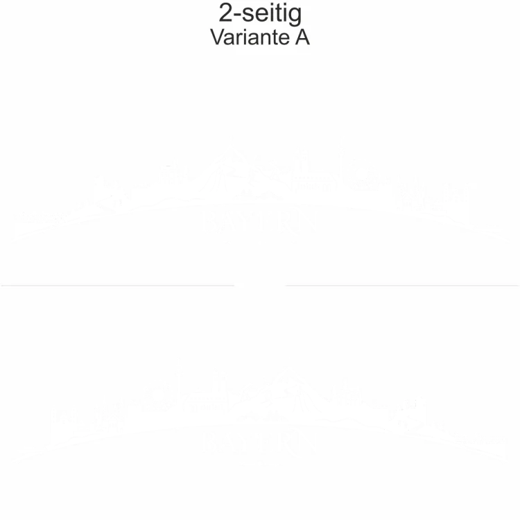 Autoaufkleber Skyline Bundesland Bayern