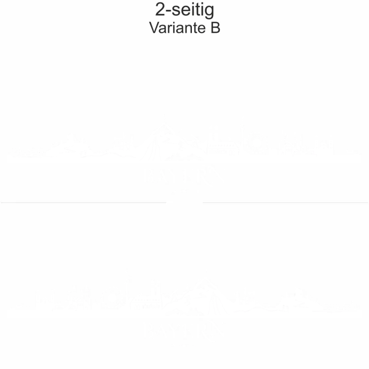 Autoaufkleber Skyline Bundesland Bayern