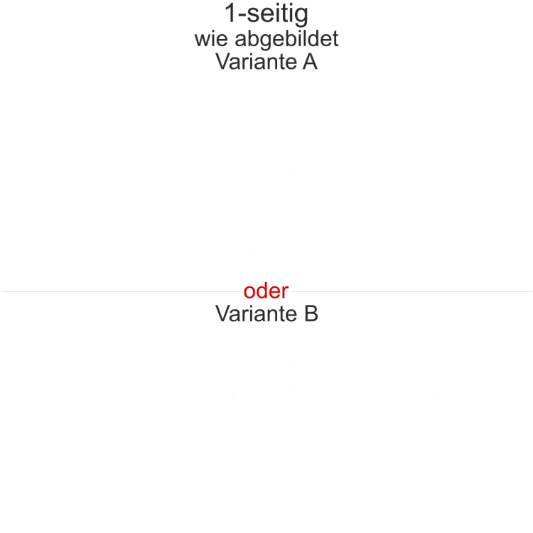 Autoaufkleber Skyline Bundesland Brandenburg