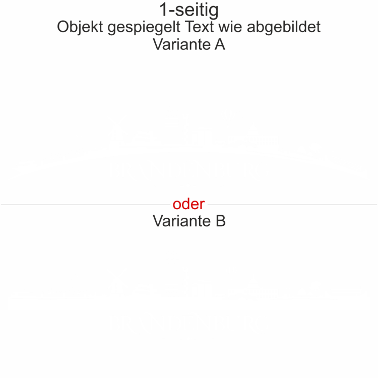 Autoaufkleber Skyline Bundesland Brandenburg