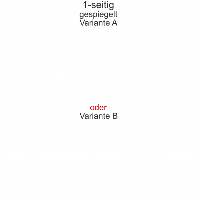 Autoaufkleber Skyline Bundesland Brandenburg