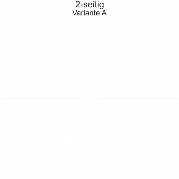 Autoaufkleber Skyline Bundesland Hessen