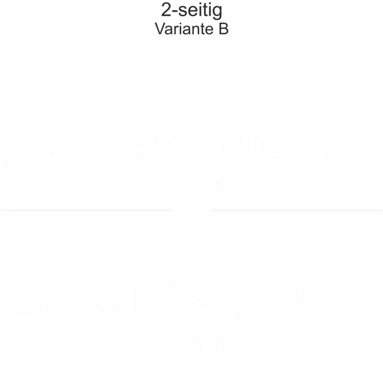 Autoaufkleber Skyline Bundesland Hessen