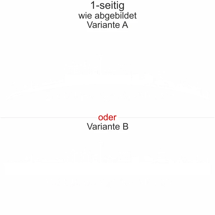 Autoaufkleber Skyline Bundesland Mecklenburg-Vorpommern
