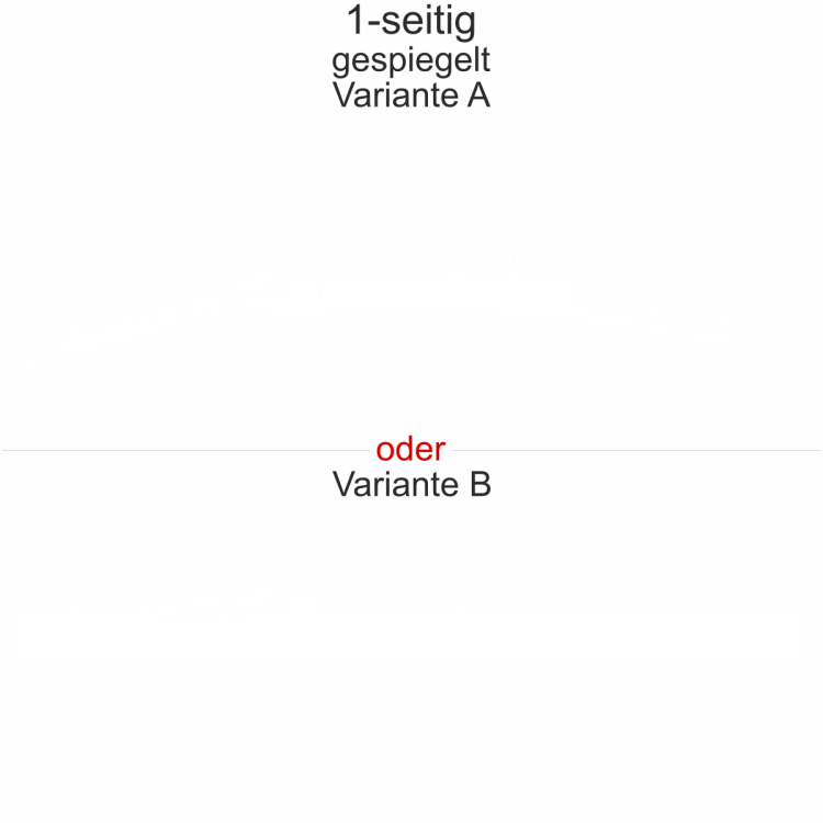 Autoaufkleber Skyline Bundesland Mecklenburg-Vorpommern